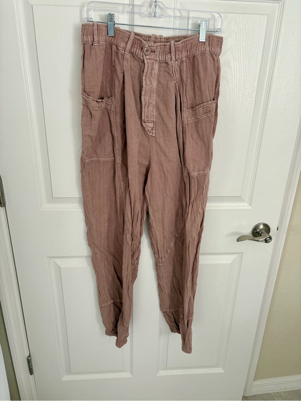 Free People  Cargo Pants in Dusty Rose Mauve